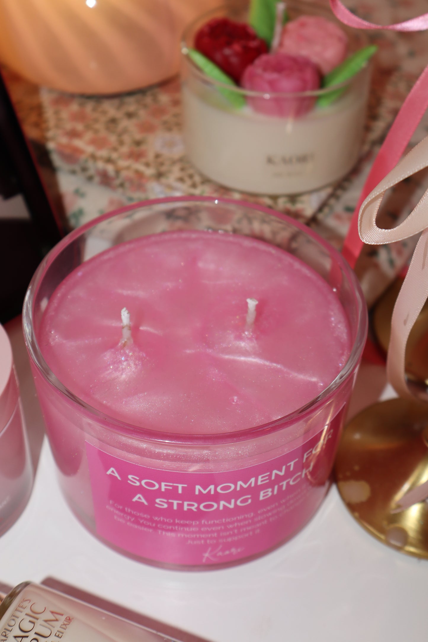 A soft moment for a strong bitch