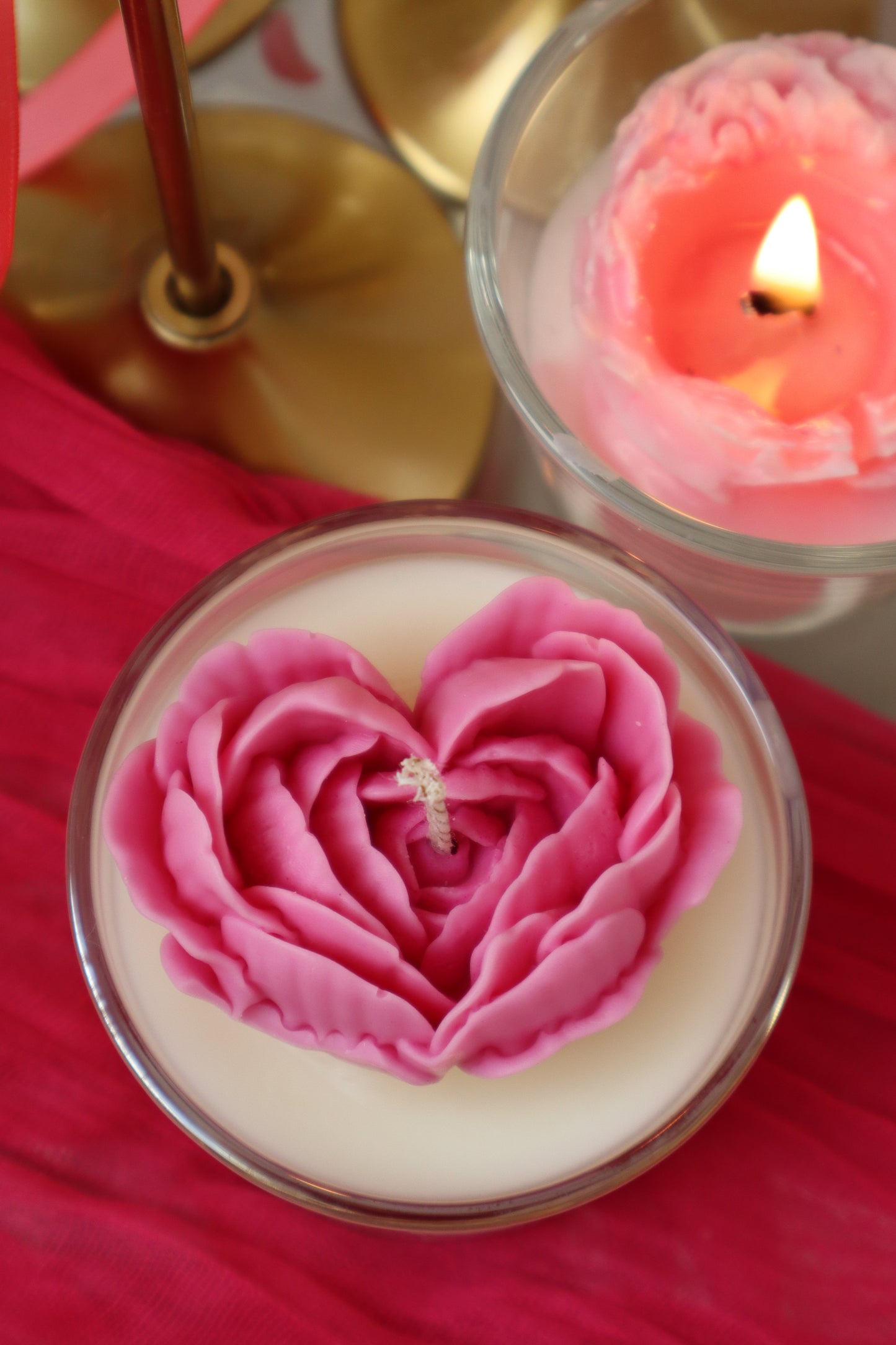Flower Heart Kaars