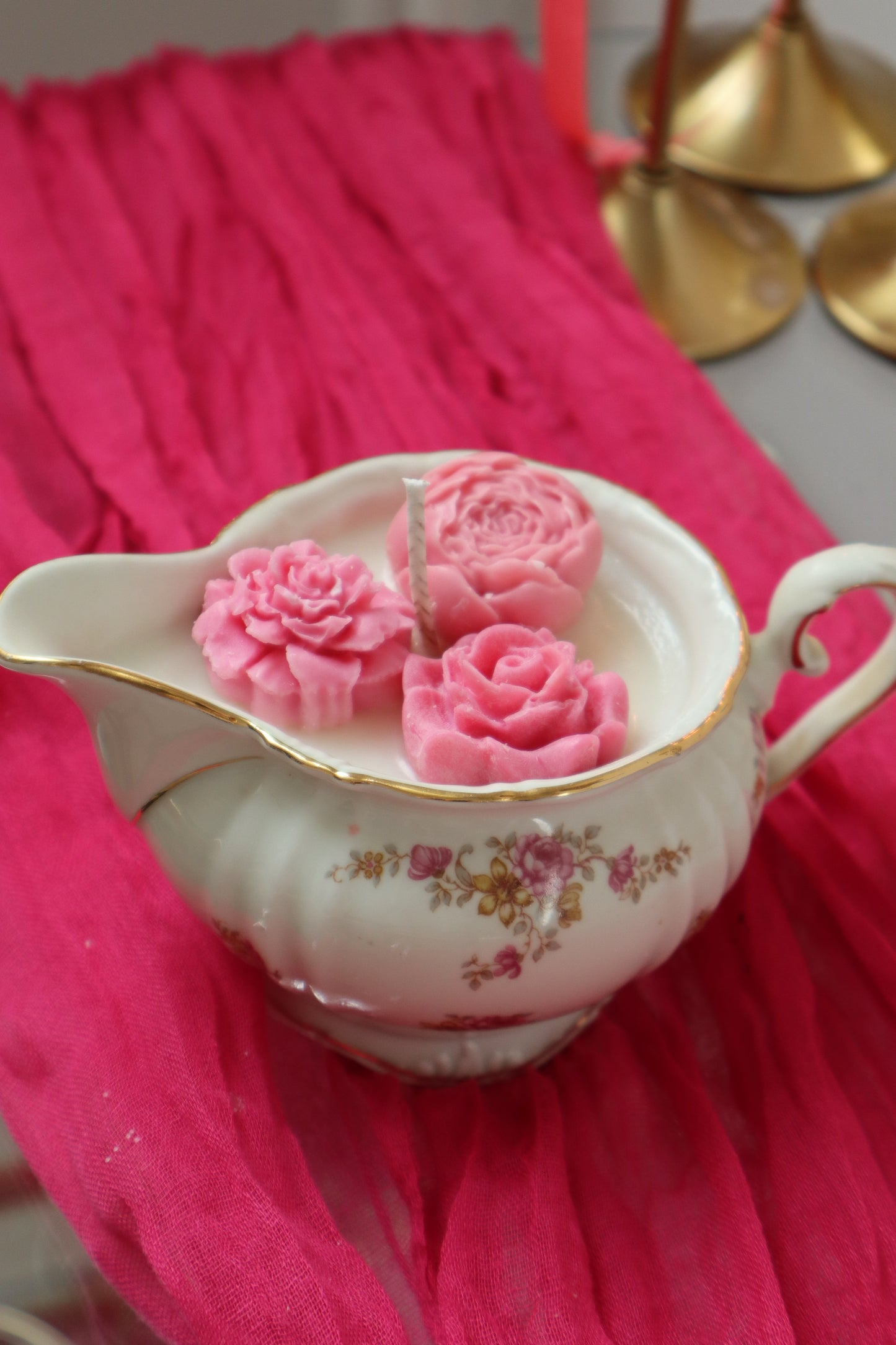Vintage Rose Kaars